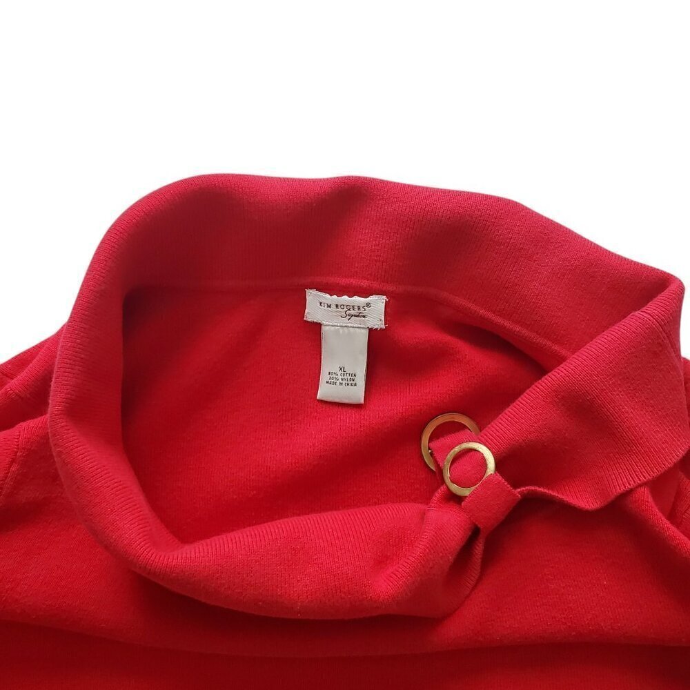 KIM ROGERS RED SWEATER SIZE XL - Picture 4 of 4